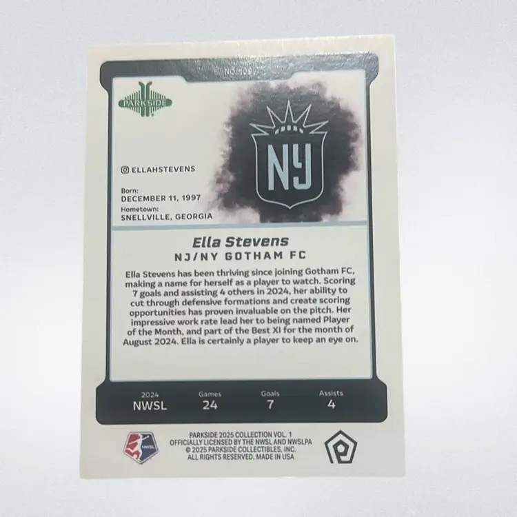 Ella Stevens 2025 Parkside NWSL Vol. 1 Shimmer /100