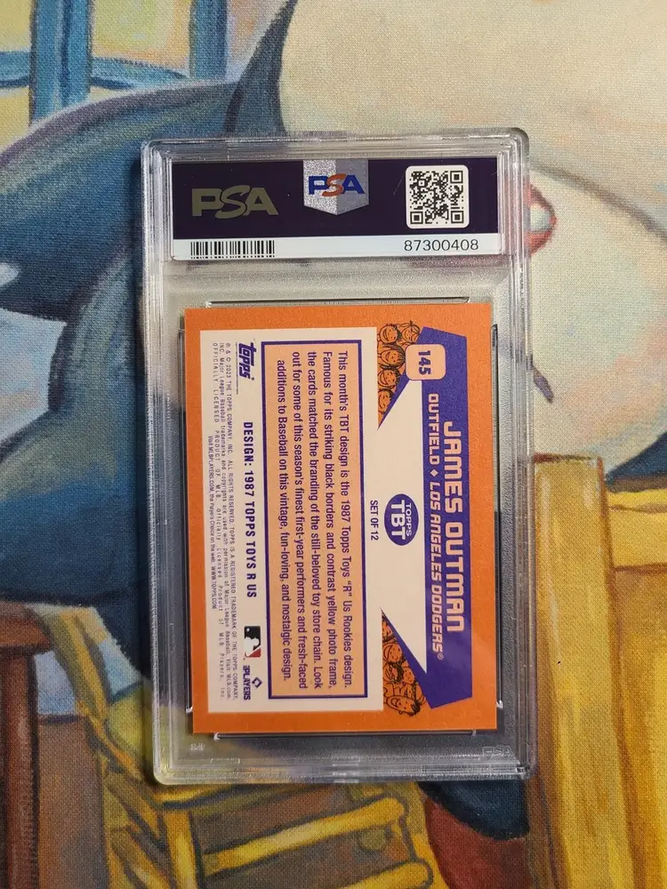 James Outman RC, 2023 Topps Throwback Thursday, #145, PSA 10 Gem Mint