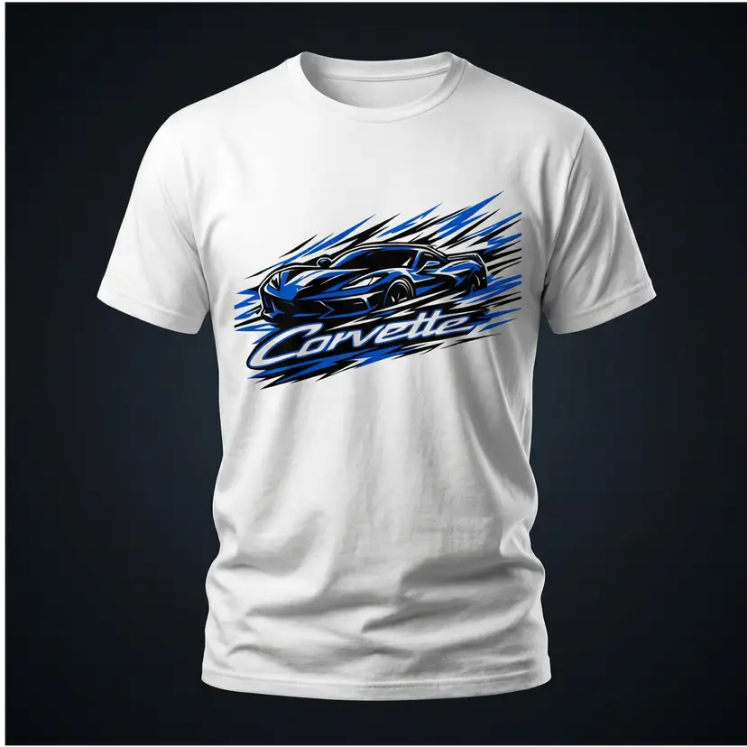 Custom Corvette Graphic T shirt