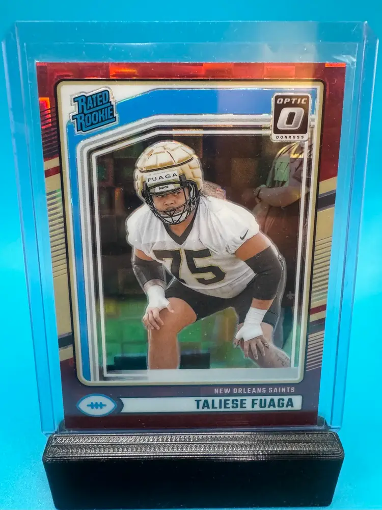 Taliese Fuaga Optic Rated Rookie Red Pandora New Orleans Saints