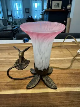 Vintage Hummingbird Lamp