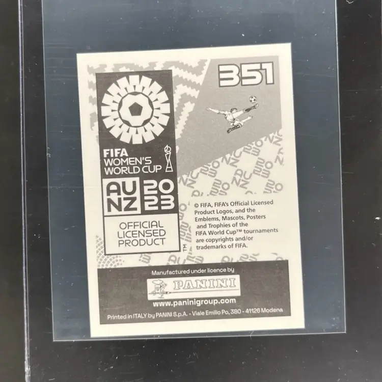 Victoria Pelova 2023 Panini Women’s World Cup Sticker Netherlands Soccer Card