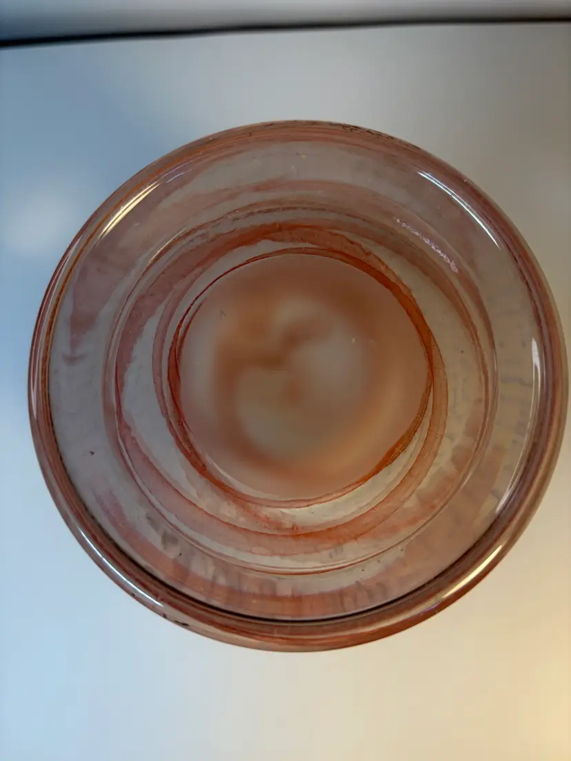 Vintage Murano Swirl Latticinio Vase