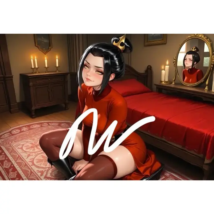 ANIME MANGA WAIFU PHOTO PRINT AZULA FROM AVATAR THE LAST AIRBENDER SERIES 8.5x11