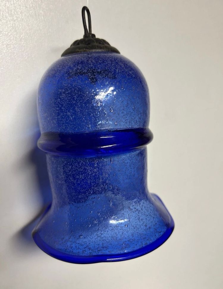 Blown Glass Blue Ornament