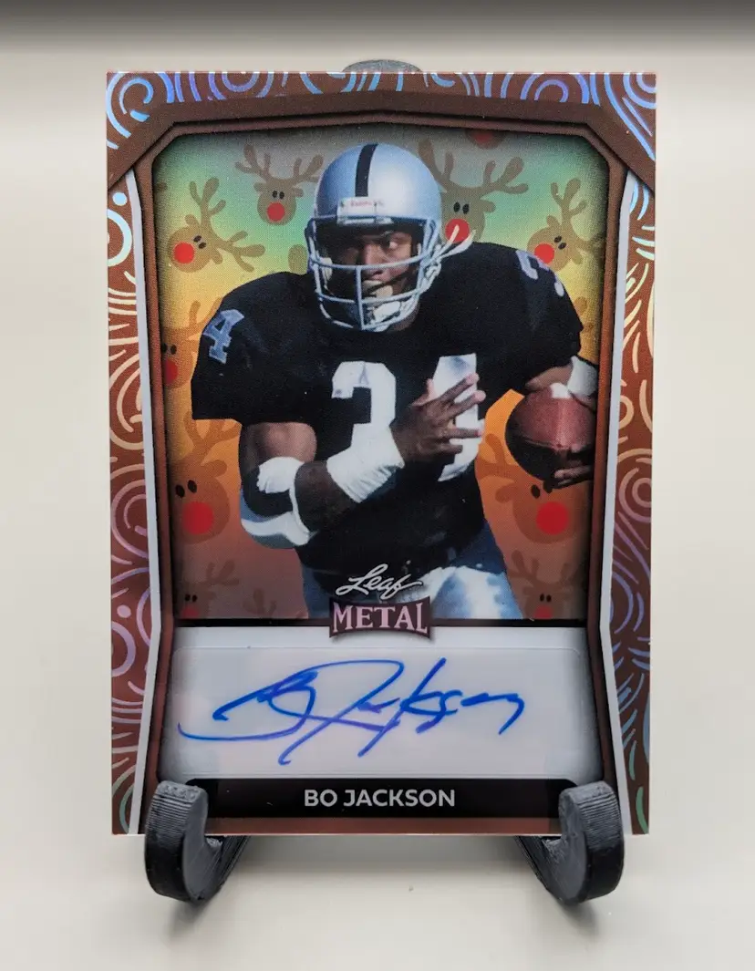 Bo Jackson 1/1 Auto 2024 Leaf Metal #HHA-BJ1 - (2) - Las Vegas Raiders