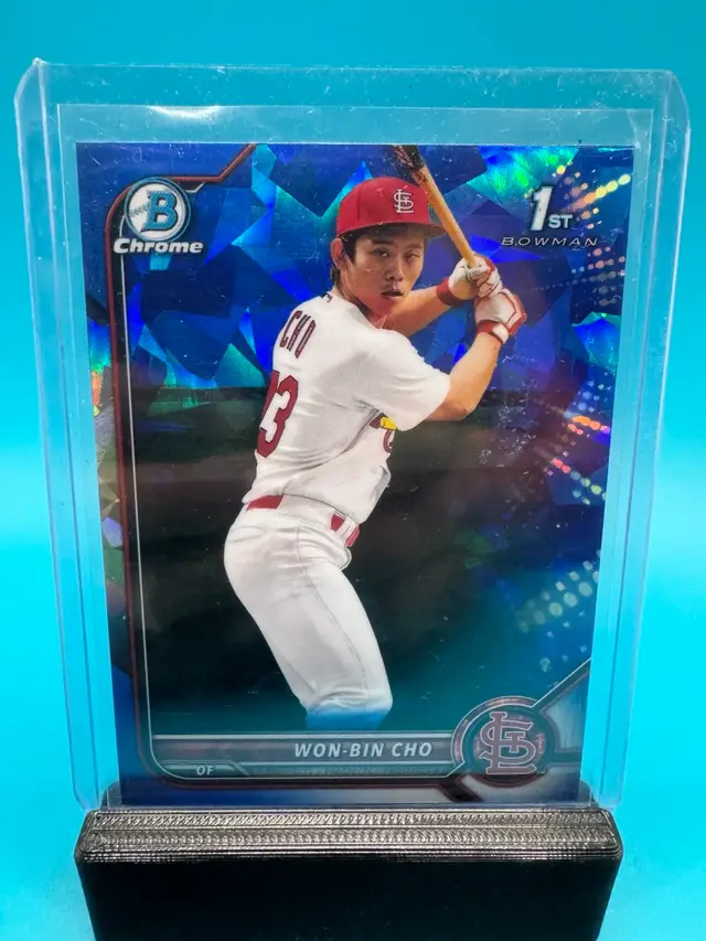 Won-Bin Cho 1st Bowman Sapphire St. Louis Cardinals