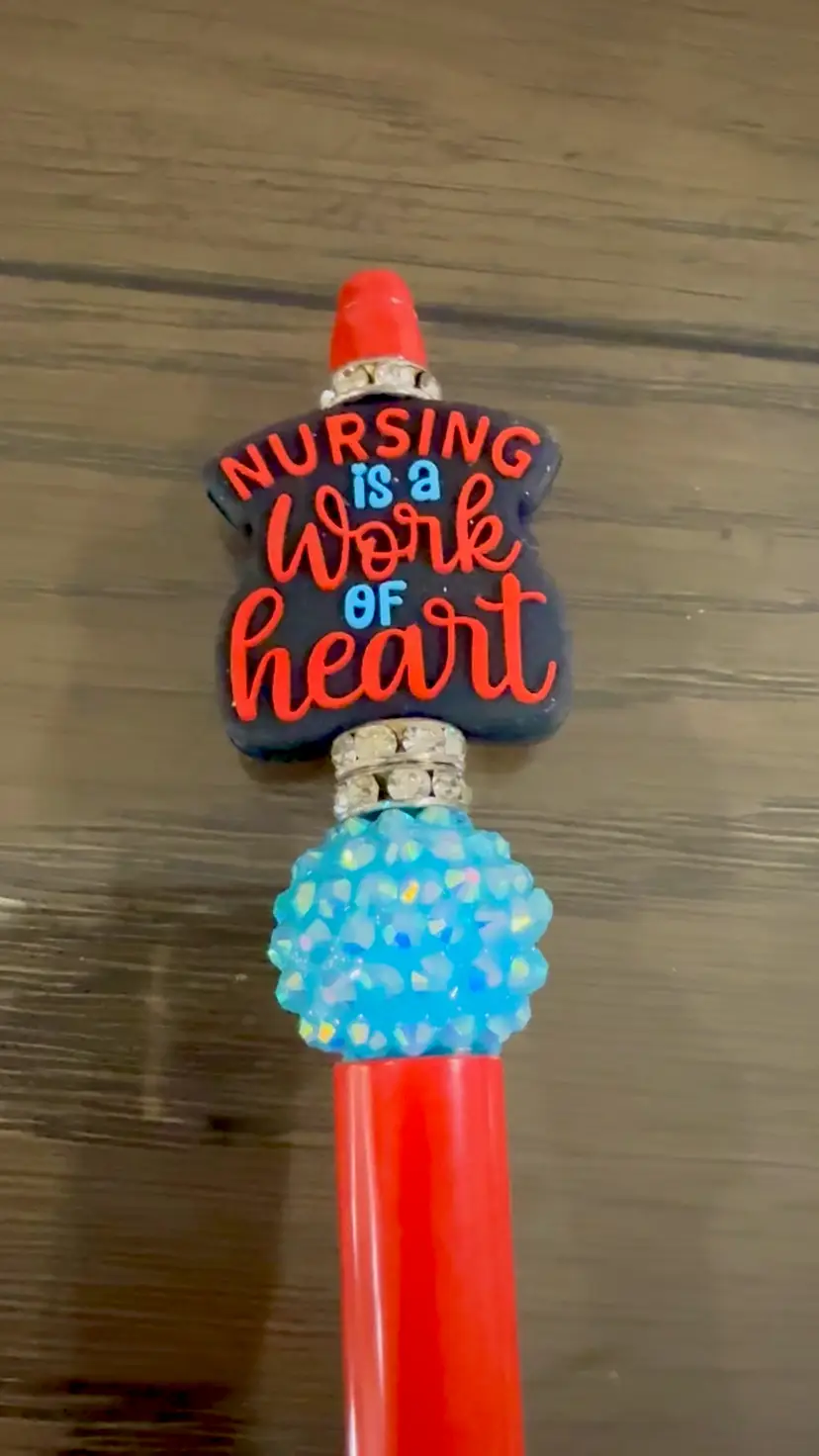 Handmade Beadable, Nurse Pen Gift