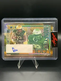 2023 Leaf Metal DeWayne McBride Gold Mojo Auto 1/1 RC UAB/Minnesota Vikings