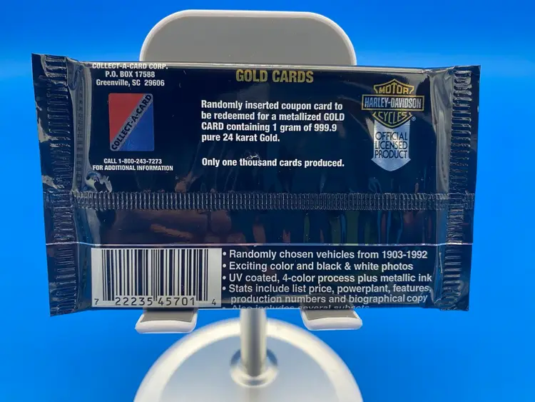 Harley-Davidson 10 Premium Collector's Trading Card Pack Seies 1 - Sealed 1992