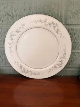 Vintage Japanese Forget-Me-Not Salad Plate | 7.5 Inch Porcelain Floral Plate | Mid Century Blue Floral | Cottagecore Tableware