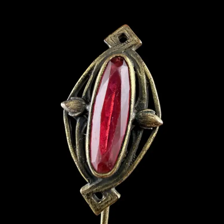 Red Rhinestone Stick Pin 3”