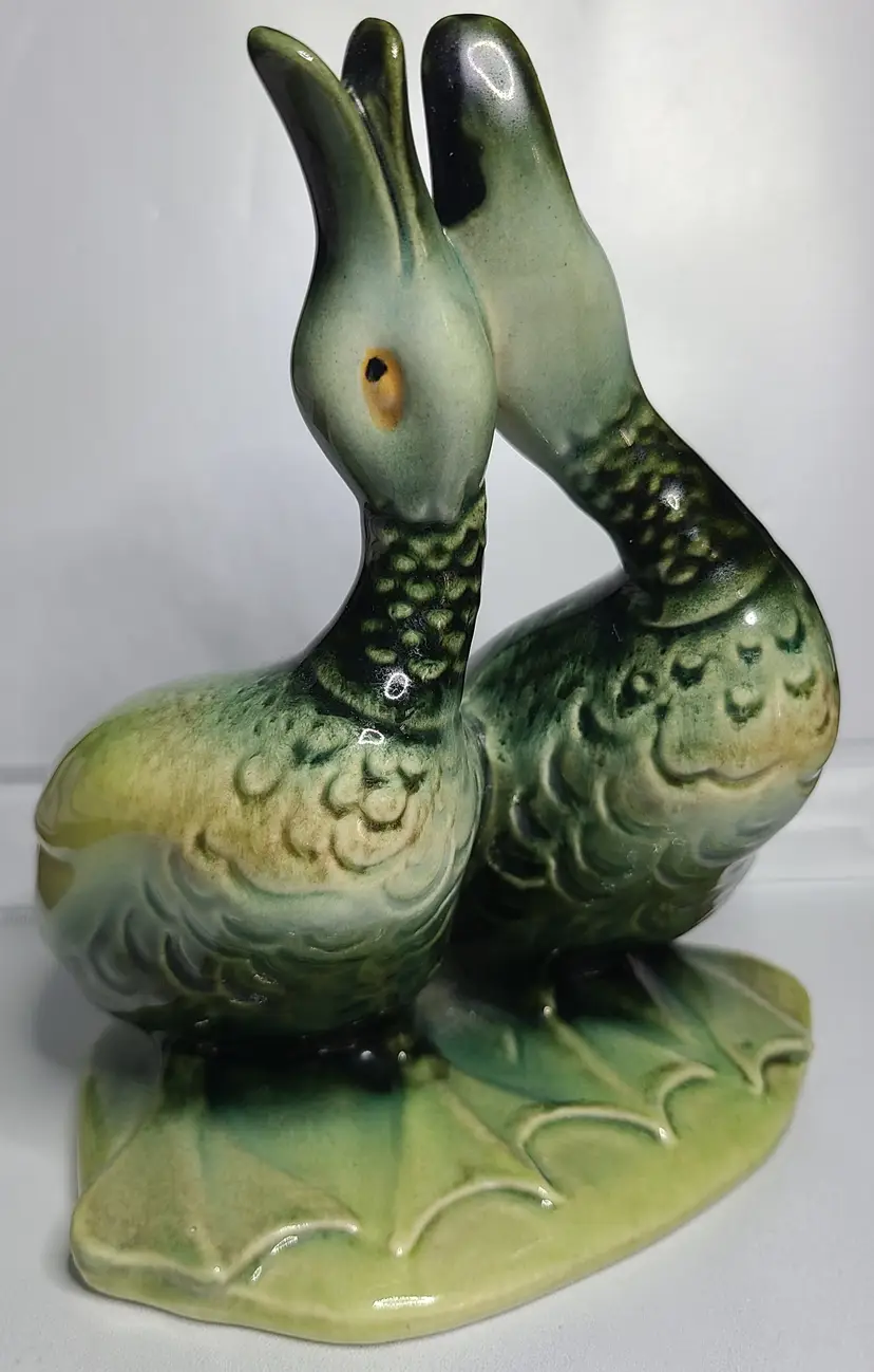 Vintage Hull Pottery Double Duck Planter