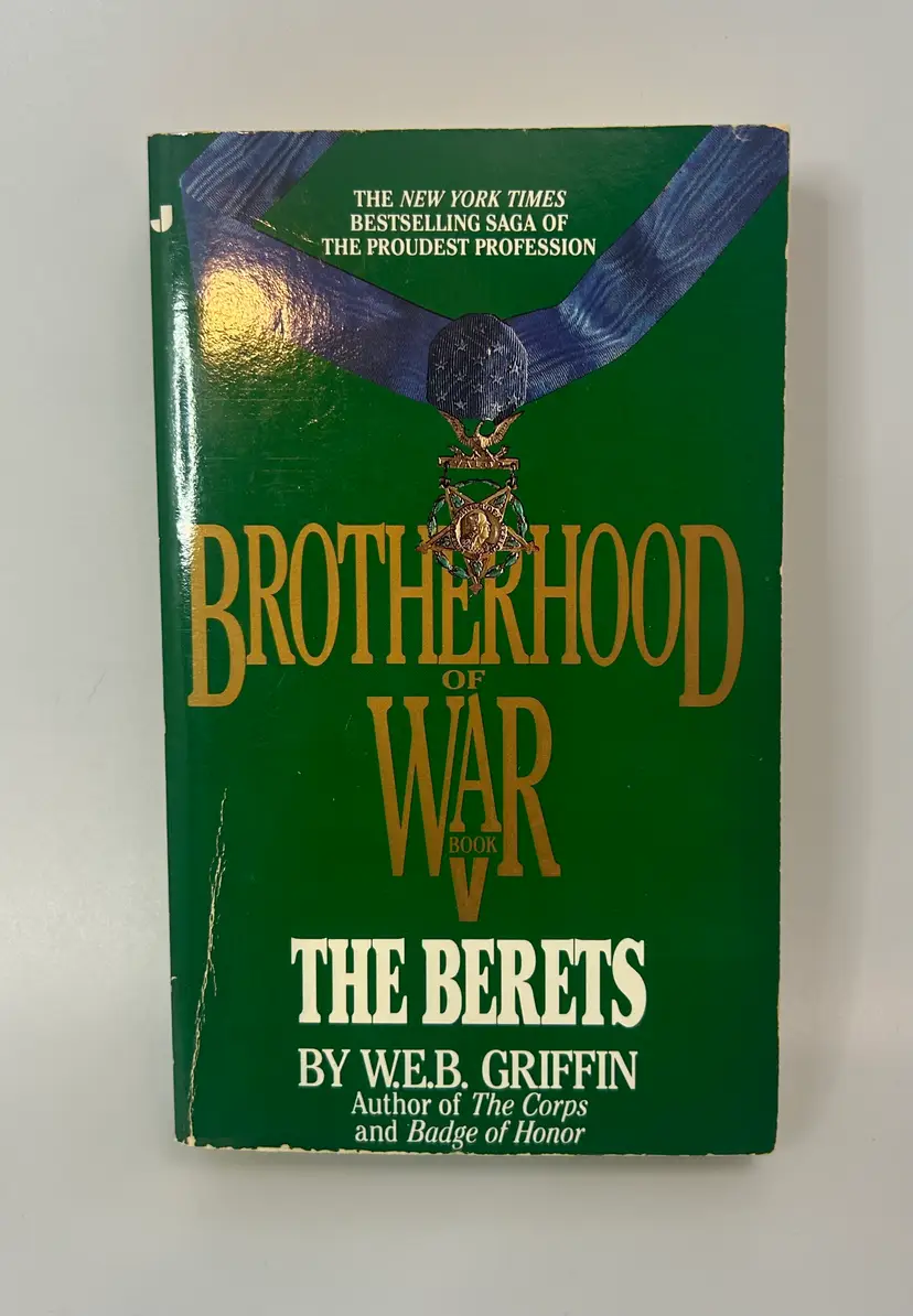 Vintage 'Brotherhood of War Book 5, The Berets' W.E.B. Griffin 1985 Paperback Book