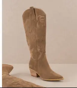 OASIS SOCIETY “SAMARA” BROWN EMBROIDERED COWGIRL BOOT SIZE 6.5