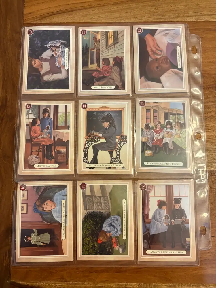 Ephemeral American Girl Samantha Parkington 1904 Trading Cards, 1-36