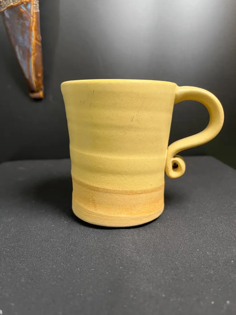 Yellow Fades Ombre to a Very Light Orange-Pottery Mug