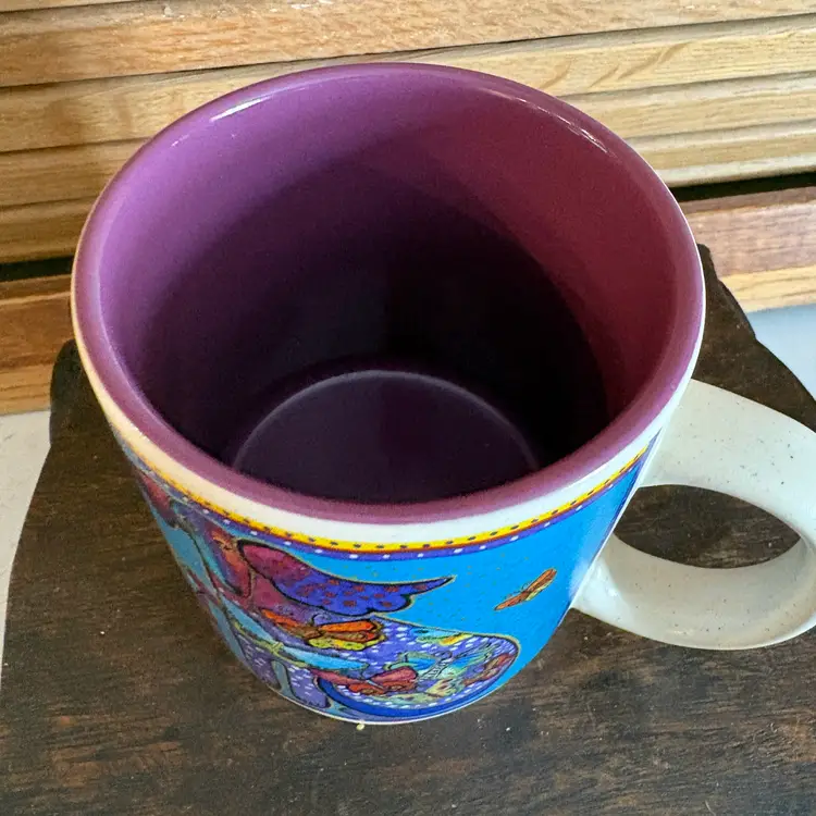 Vintage Laurel Burch “Wine Things” coffee cup