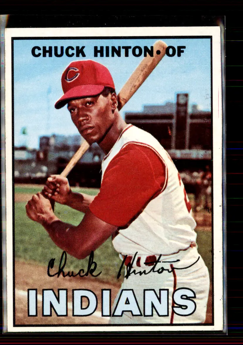 Chuck Hinton 1967 Topps #189 - Cleveland Indians - (146-114)
