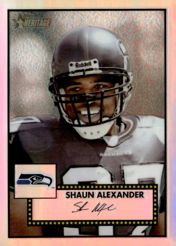 2006 Topps Heritage #THC11 Shaun Alexander Chrome Refractors #/552