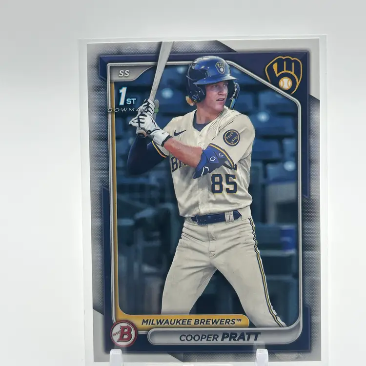 Cooper Pratt 2022 Bowman 1st Paper Milwaukee Brewers