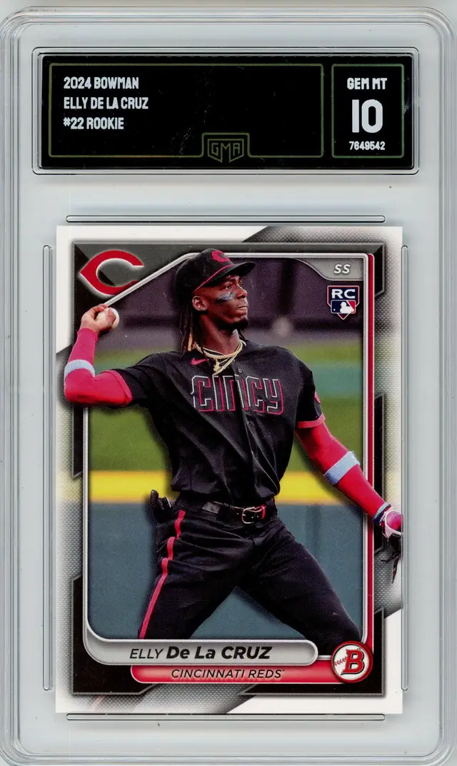 2024 Bowman ELLY DE LA CRUZ #22 RC Rookie GMA 10 GEM MT