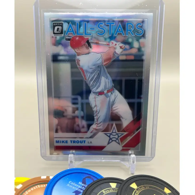 Mike Trout 2019 Donruss Optic Prizm All Star Los Angeles Angels