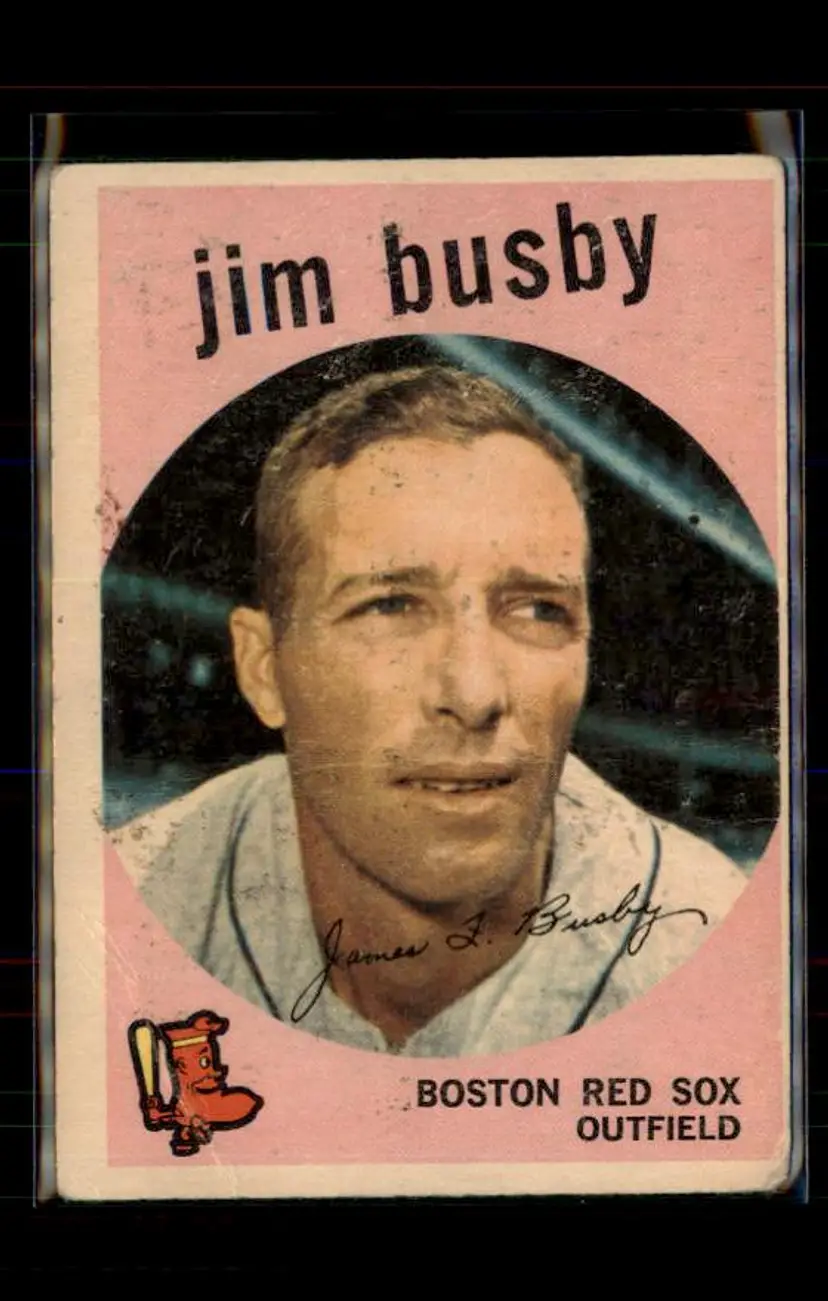 1959 Topps #185 Jim Busby - (pk4) - Boston Red Sox
