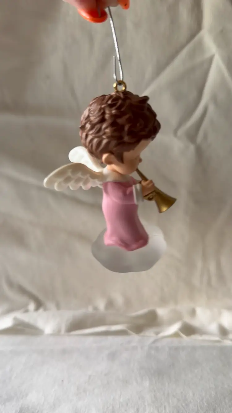 1999 Hallmark Pink Heather Ornament Mary’s Angel Series
