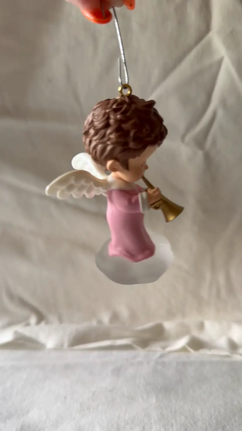 1999 Hallmark Pink Heather Ornament Mary’s Angel Series