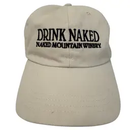 Drink Naked Adjustable Beige Dad Hat by Naked Mountain Winery