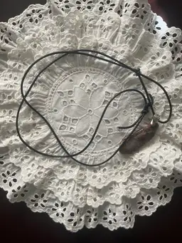 Handmade Petrified Wood Resin Necklace