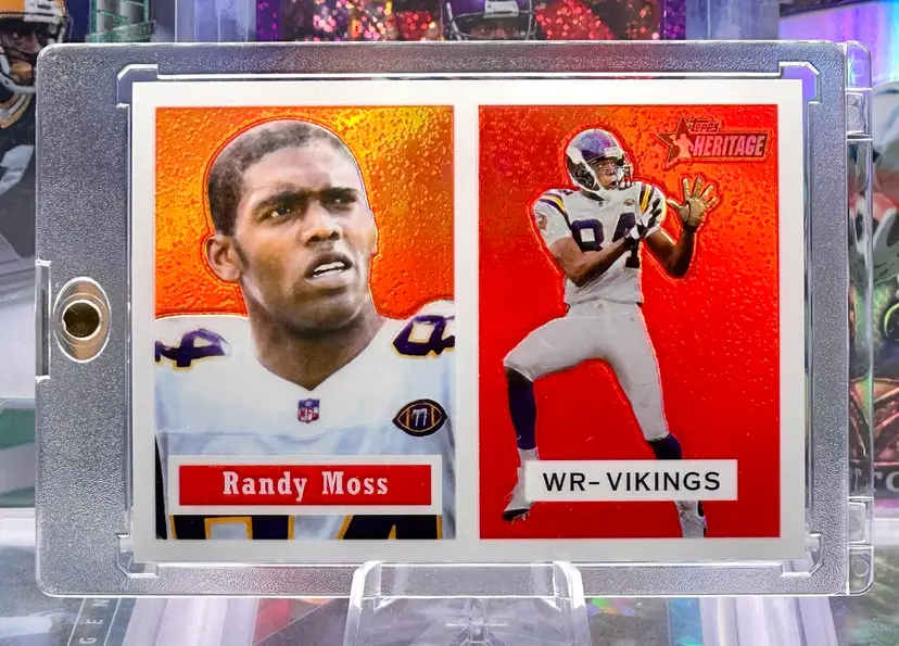 Randy Moss 2002 Topps Heritage Chrome /557 White Retrofractor Refractor Minnesota Vikings
