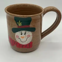 Studio.Pottery Snowman Mug Signed By Carmen - Carmen’s Pottery, Ohio