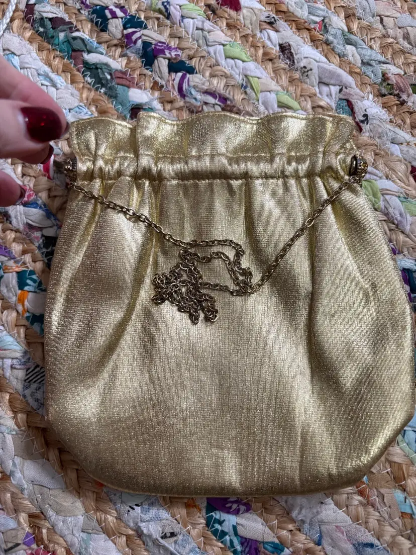 Small Vintage Gold Purse