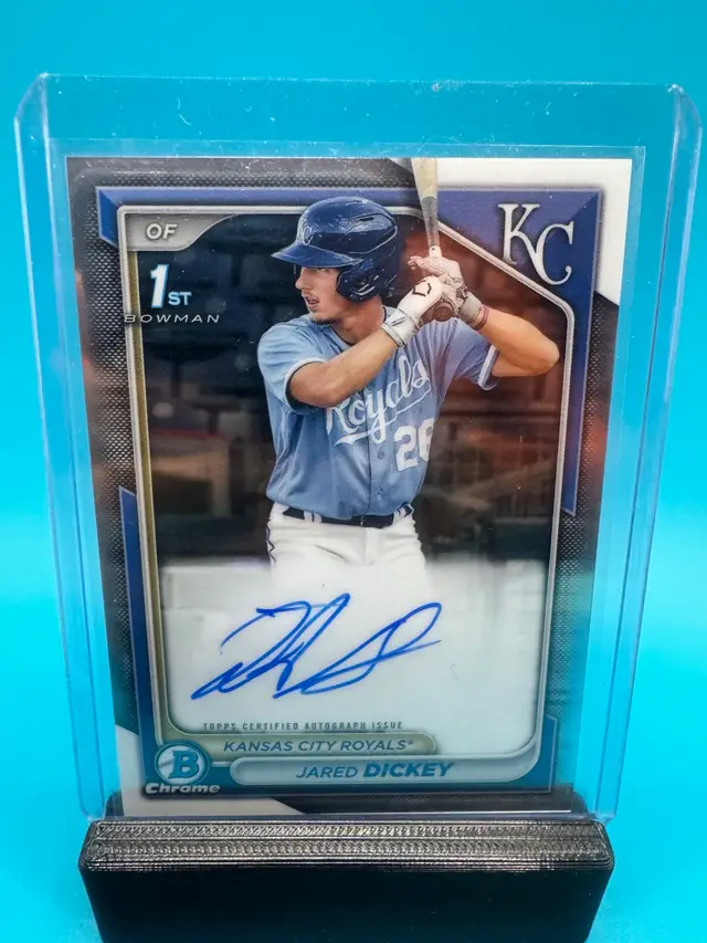 Jared Dickey 1st Bowman Chrome Auto Kansas City Royals
