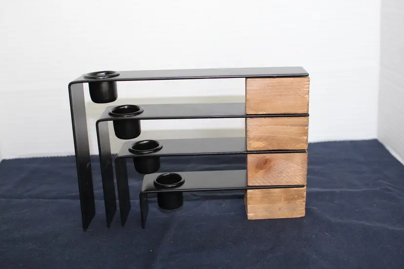 Unique Set MCM Scandinavian style Candle Holders Adjustable Tiered Arms
