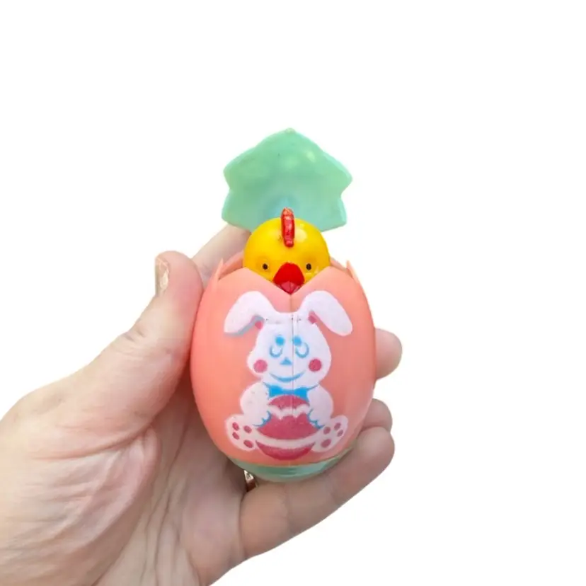 Vintage Easter Surprise Chick Plastic Toy