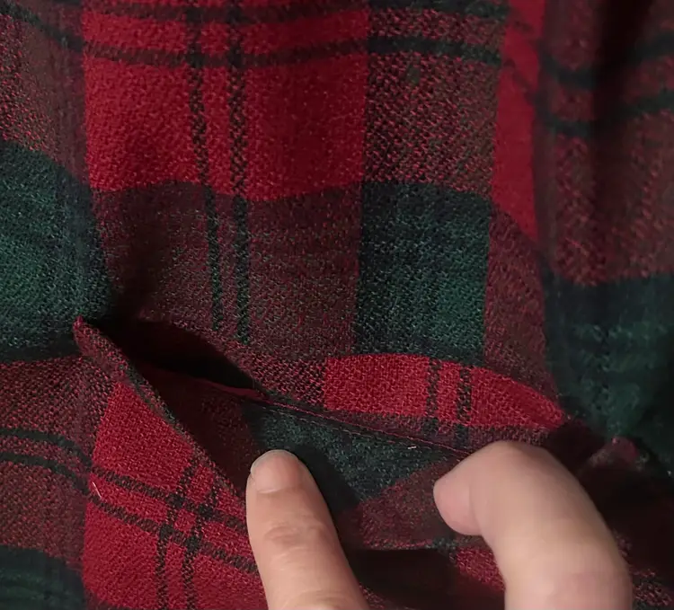 Vintage Alfred Dunner Red and Green Plaid Wool Blazer Large