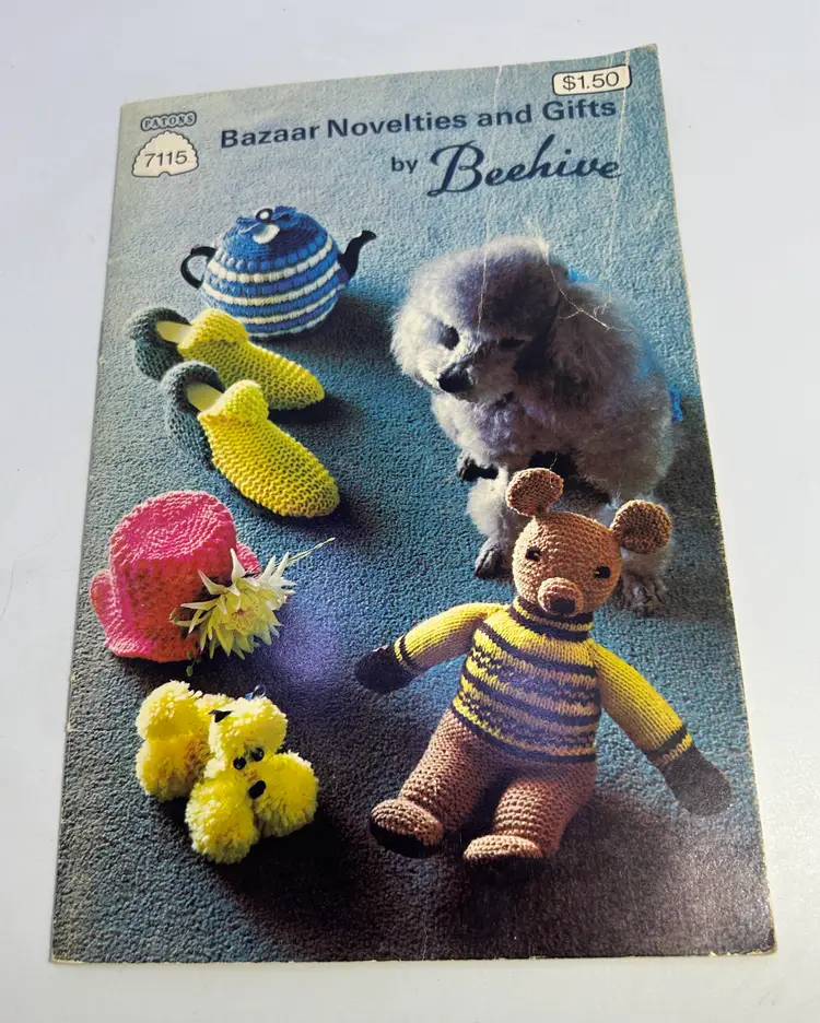 Vintage Patons Bazaar Novelties & Gifts by Beehive Knitting and Crochet Craft Book