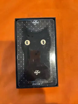 Valfie iPhone 7 Phone Case Black Cat
