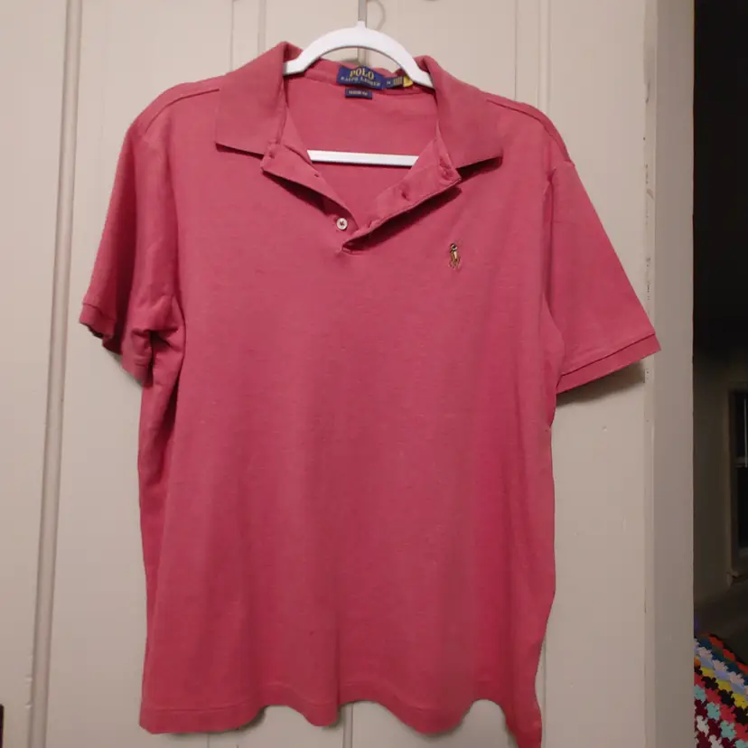 Men's Top- Brand: Polo Ralph Lauren. Size Medium. Red top. 100% cotton. No condition issues..