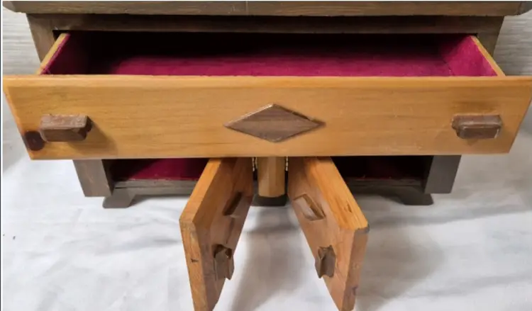 Wooden Salesman Sample Style Dresser Top Cabinet 20 Inches Tall