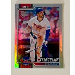 Trea Turner Rainbow Foil Philadelphia Phillies