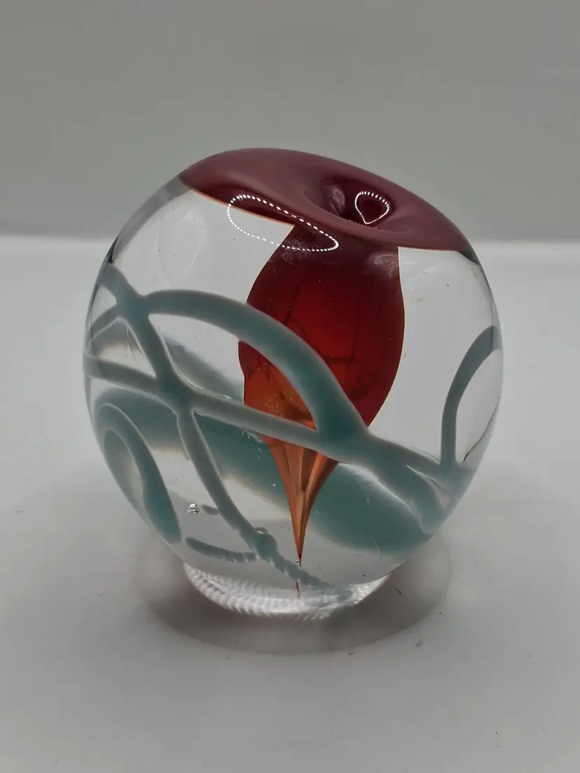 VERY RARE Unsigned Studio Art Glass Paperweight Style Perfume Bottle