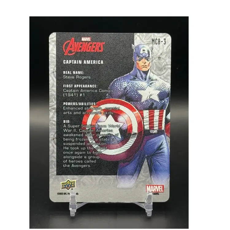 Captain America Metal Insert -  2024 Marvels Avengers Upper Deck