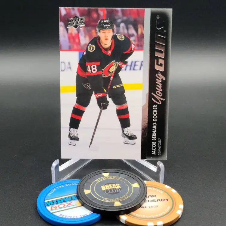 Jacob Bernard-Docker YG 2021-22 Upper Deck Series 2 Hockey Young Guns Card #495 - Ottawa Senators