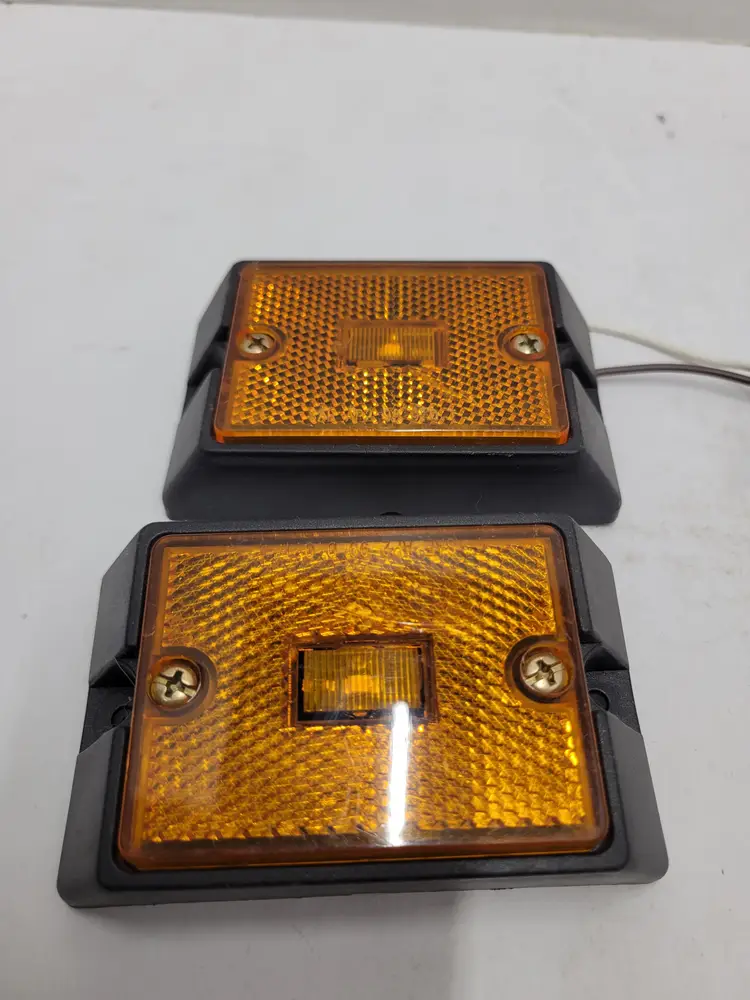 2 Pack Trailer Marker Lights Amber Side LED Works