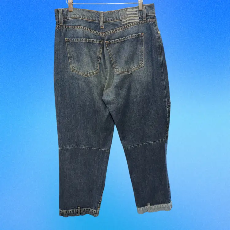 Revice Patchwork Jeans Women’s Size 32 Made in USA Straight Leg High Rise