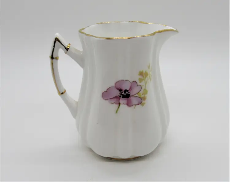 Vintage Victoria C&E Bone China Creamer, Floral Pattern 810